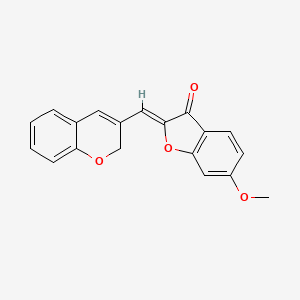 2-(2H-chromen-3-ylmethylene)-6-methoxybenzo[b]furan-3-one