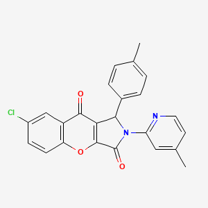 7-Chloro-1-(4-methylphenyl)-2-(4-methylpyridin-2-yl)-1,2-dihydrochromeno[2,3-c]pyrrole-3,9-dione