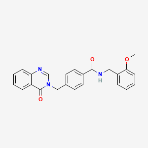 N-(2-methoxybenzyl)-4-[(4-oxoquinazolin-3(4H)-yl)methyl]benzamide