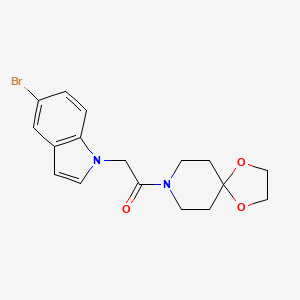 8-[(5-bromo-1H-indol-1-yl)acetyl]-1,4-dioxa-8-azaspiro[4.5]decane