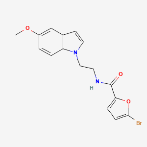 molecular formula C16H15BrN2O3 B11136149 5-bromo-N-[2-(5-methoxy-1H-indol-1-yl)ethyl]-2-furamide 