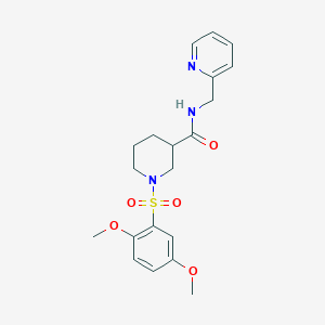 1-[(2,5-dimethoxyphenyl)sulfonyl]-N-(pyridin-2-ylmethyl)piperidine-3-carboxamide