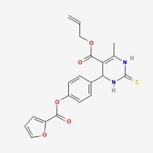 Prop-2-en-1-yl 4-{4-[(furan-2-ylcarbonyl)oxy]phenyl}-6-methyl-2-thioxo-1,2,3,4-tetrahydropyrimidine-5-carboxylate