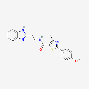 N-[2-(1H-1,3-benzimidazol-2-yl)ethyl]-2-(4-methoxyphenyl)-4-methyl-1,3-thiazole-5-carboxamide