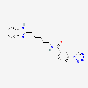 N-[5-(1H-benzimidazol-2-yl)pentyl]-3-(1H-tetrazol-1-yl)benzamide