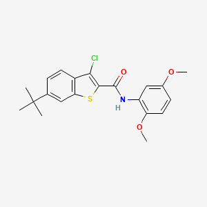 6-tert-butyl-3-chloro-N-(2,5-dimethoxyphenyl)-1-benzothiophene-2-carboxamide