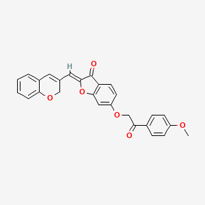 (2Z)-2-(2H-chromen-3-ylmethylidene)-6-[2-(4-methoxyphenyl)-2-oxoethoxy]-1-benzofuran-3(2H)-one