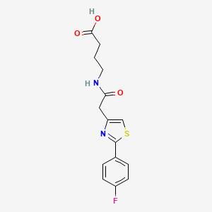 4-({[2-(4-Fluorophenyl)-1,3-thiazol-4-yl]acetyl}amino)butanoic acid