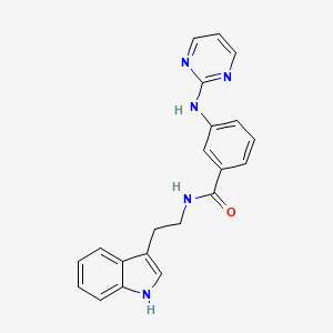 N-[2-(1H-indol-3-yl)ethyl]-3-(2-pyrimidinylamino)benzamide