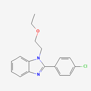 2-[2-(4-Chlorophenyl)benzimidazolyl]-1-ethoxyethane