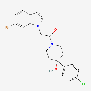 1-[(6-bromo-1H-indol-1-yl)acetyl]-4-(4-chlorophenyl)-4-piperidinol