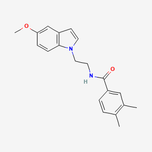 molecular formula C20H22N2O2 B11136306 N-[2-(5-methoxy-1H-indol-1-yl)ethyl]-3,4-dimethylbenzamide 