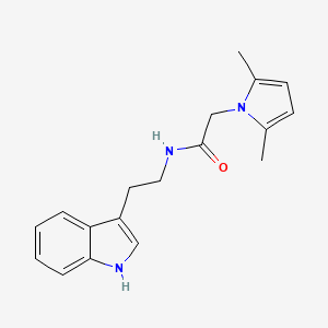 molecular formula C18H21N3O B11136331 2-(2,5-dimethyl-1H-pyrrol-1-yl)-N-[2-(1H-indol-3-yl)ethyl]acetamide 