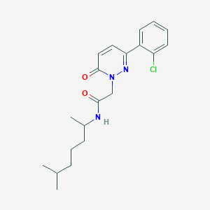 2-(3-(2-chlorophenyl)-6-oxopyridazin-1(6H)-yl)-N-(6-methylheptan-2-yl)acetamide