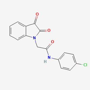 N-(4-chlorophenyl)-2-(2,3-dioxo-2,3-dihydro-1H-indol-1-yl)acetamide