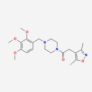 2-(3,5-Dimethyl-4-isoxazolyl)-1-[4-(2,3,4-trimethoxybenzyl)piperazino]-1-ethanone