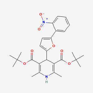 Di-tert-butyl 2,6-dimethyl-4-[5-(2-nitrophenyl)furan-2-yl]-1,4-dihydropyridine-3,5-dicarboxylate