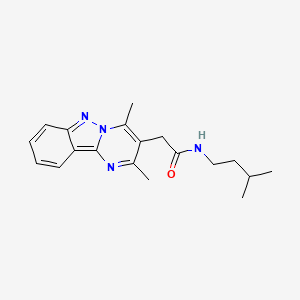 2-(2,4-dimethylpyrimido[1,2-b]indazol-3-yl)-N-(3-methylbutyl)acetamide