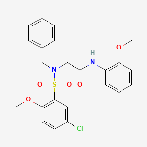 N~2~-benzyl-N~2~-[(5-chloro-2-methoxyphenyl)sulfonyl]-N-(2-methoxy-5-methylphenyl)glycinamide