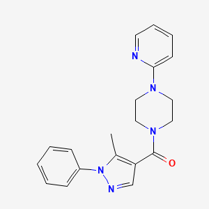 (5-methyl-1-phenyl-1H-pyrazol-4-yl)[4-(2-pyridyl)piperazino]methanone