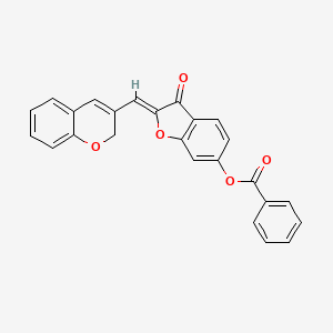 2-(2H-chromen-3-ylmethylene)-3-oxobenzo[3,4-b]furan-6-yl benzoate