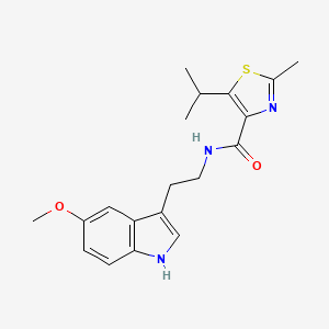 5-isopropyl-N-[2-(5-methoxy-1H-indol-3-yl)ethyl]-2-methyl-1,3-thiazole-4-carboxamide