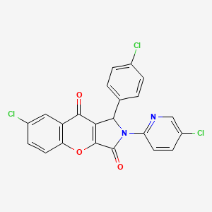 7-Chloro-1-(4-chlorophenyl)-2-(5-chloropyridin-2-yl)-1,2-dihydrochromeno[2,3-c]pyrrole-3,9-dione