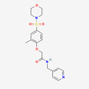 2-[2-Methyl-4-(morpholine-4-sulfonyl)phenoxy]-N-[(pyridin-4-YL)methyl]acetamide