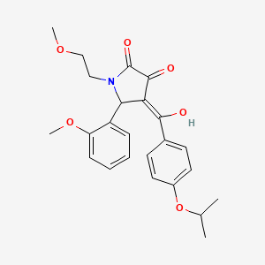 3-hydroxy-1-(2-methoxyethyl)-5-(2-methoxyphenyl)-4-{[4-(propan-2-yloxy)phenyl]carbonyl}-1,5-dihydro-2H-pyrrol-2-one