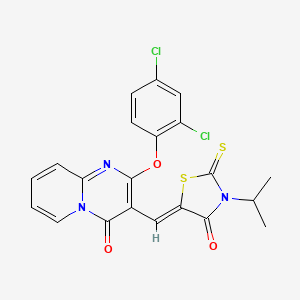 5-{(Z)-1-[2-(2,4-dichlorophenoxy)-4-oxo-4H-pyrido[1,2-a]pyrimidin-3-yl]methylidene}-3-isopropyl-2-thioxo-1,3-thiazolan-4-one