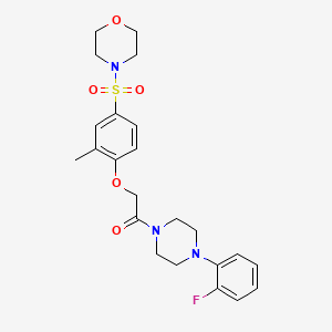 1-[4-(2-Fluorophenyl)piperazin-1-yl]-2-[2-methyl-4-(morpholin-4-ylsulfonyl)phenoxy]ethanone