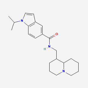 N-(octahydro-2H-quinolizin-1-ylmethyl)-1-(propan-2-yl)-1H-indole-5-carboxamide