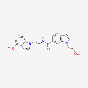 1-(2-methoxyethyl)-N-[2-(4-methoxy-1H-indol-1-yl)ethyl]-1H-indole-6-carboxamide