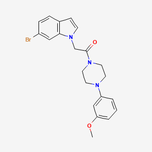 2-(6-bromo-1H-indol-1-yl)-1-[4-(3-methoxyphenyl)piperazin-1-yl]ethanone