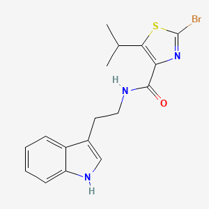 2-bromo-N-[2-(1H-indol-3-yl)ethyl]-5-isopropyl-1,3-thiazole-4-carboxamide