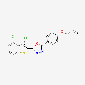 2-(3,4-Dichloro-1-benzothiophen-2-yl)-5-[4-(prop-2-en-1-yloxy)phenyl]-1,3,4-oxadiazole