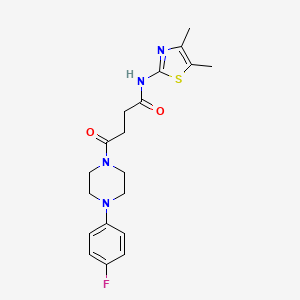 N-(4,5-dimethyl-1,3-thiazol-2-yl)-4-[4-(4-fluorophenyl)piperazino]-4-oxobutanamide