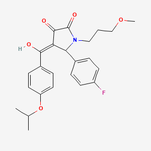 5-(4-fluorophenyl)-3-hydroxy-1-(3-methoxypropyl)-4-{[4-(propan-2-yloxy)phenyl]carbonyl}-1,5-dihydro-2H-pyrrol-2-one