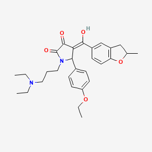 1-[3-(diethylamino)propyl]-5-(4-ethoxyphenyl)-3-hydroxy-4-[(2-methyl-2,3-dihydro-1-benzofuran-5-yl)carbonyl]-1,5-dihydro-2H-pyrrol-2-one