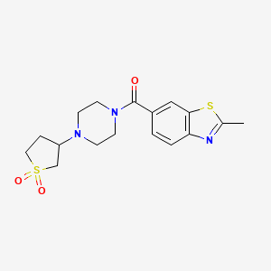 [4-(1,1-Dioxidotetrahydrothiophen-3-yl)piperazin-1-yl](2-methyl-1,3-benzothiazol-6-yl)methanone