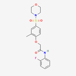 N-(2-Fluoro-phenyl)-2-[2-methyl-4-(morpholine-4-sulfonyl)-phenoxy]-acetamide