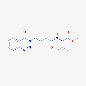 methyl N-[4-(4-oxo-1,2,3-benzotriazin-3(4H)-yl)butanoyl]-L-valinate