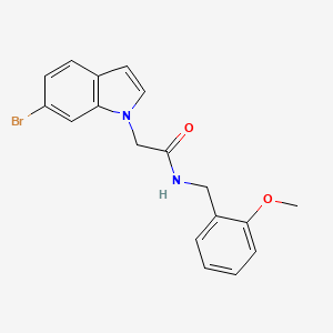 molecular formula C18H17BrN2O2 B11136889 2-(6-bromo-1H-indol-1-yl)-N-(2-methoxybenzyl)acetamide 