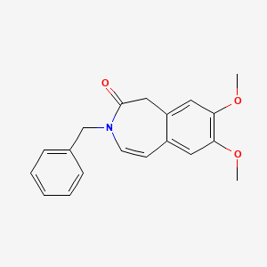 3-benzyl-7,8-dimethoxy-1,3-dihydro-2H-3-benzazepin-2-one