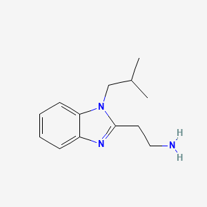 molecular formula C13H19N3 B11136911 2-[1-(2-methylpropyl)-1H-benzimidazol-2-yl]ethanamine 