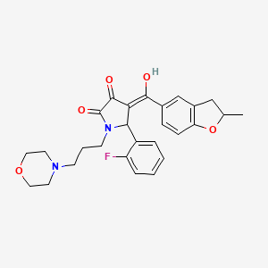 5-(2-fluorophenyl)-3-hydroxy-4-[(2-methyl-2,3-dihydro-1-benzofuran-5-yl)carbonyl]-1-[3-(morpholin-4-yl)propyl]-1,5-dihydro-2H-pyrrol-2-one