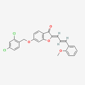 6-[(2,4-dichlorobenzyl)oxy]-2-[(Z,2E)-3-(2-methoxyphenyl)-2-propenylidene]-1-benzofuran-3-one