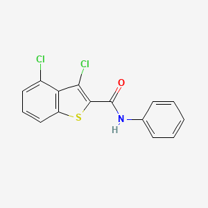 molecular formula C15H9Cl2NOS B11137007 3,4-dichloro-N-phenyl-1-benzothiophene-2-carboxamide 