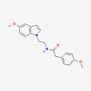 N-[2-(5-methoxy-1H-indol-1-yl)ethyl]-2-(4-methoxyphenyl)acetamide