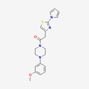 1-(3-methoxyphenyl)-4-{[2-(1H-pyrrol-1-yl)-1,3-thiazol-4-yl]acetyl}piperazine